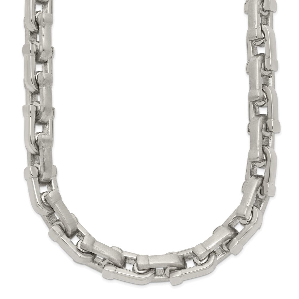 Chisel Stainless Steel Brushed and Polished Necklace - 20 inches