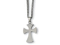 Chisel Stainless Steel Cross Necklace - 22 inches