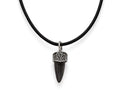 Chisel Stainless Steel Polished/antiqued Black Ip-plated Claw Necklace