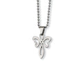 Chisel Stainless Steel Cross Necklace - 22 inches