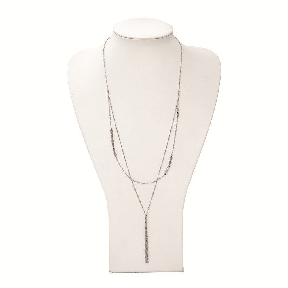 Chisel Stainless Steel Infinity Multi Strand W/2in. Ext. Necklace