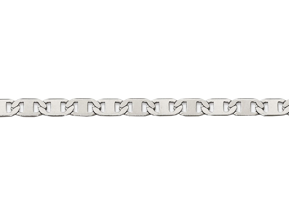 Chisel Stainless Steel Polished 5.00mm Anchor Chain Bracelet