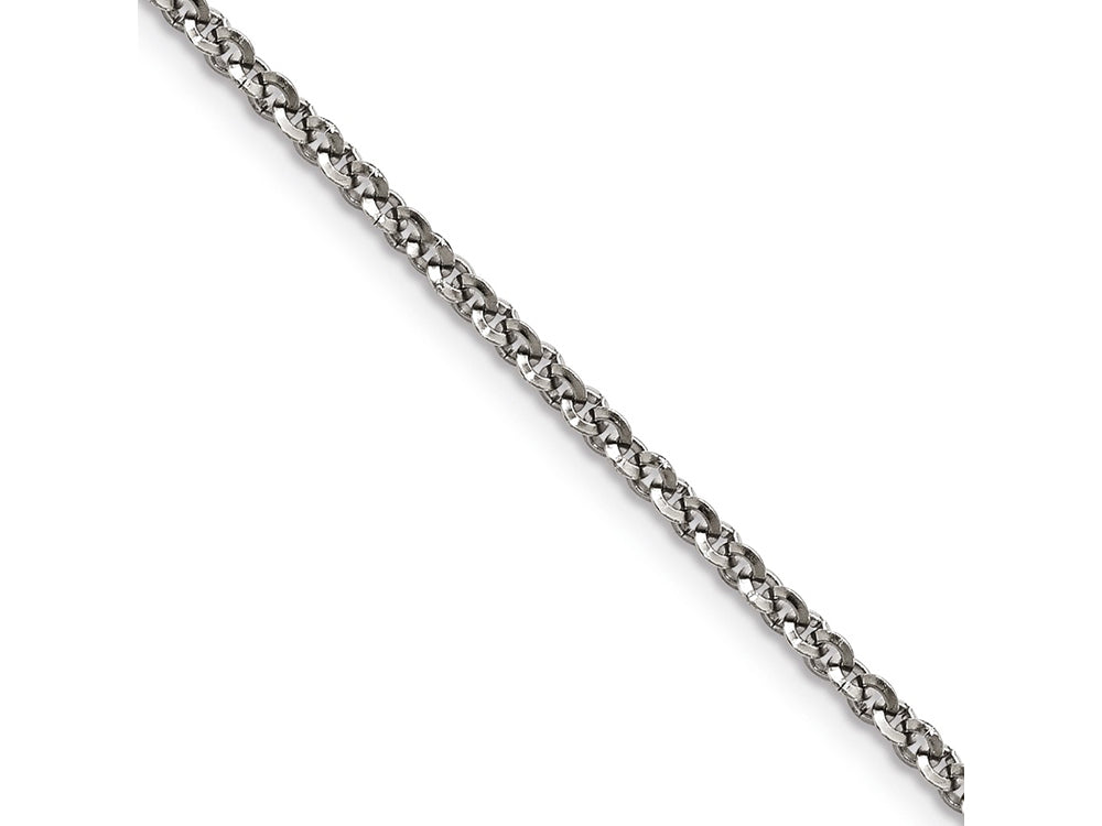 Chisel Stainless Steel Polished 3.20mm Rolo Chain Necklace