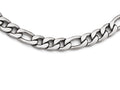 Chisel Stainless Steel Satin Figaro Chain Necklace