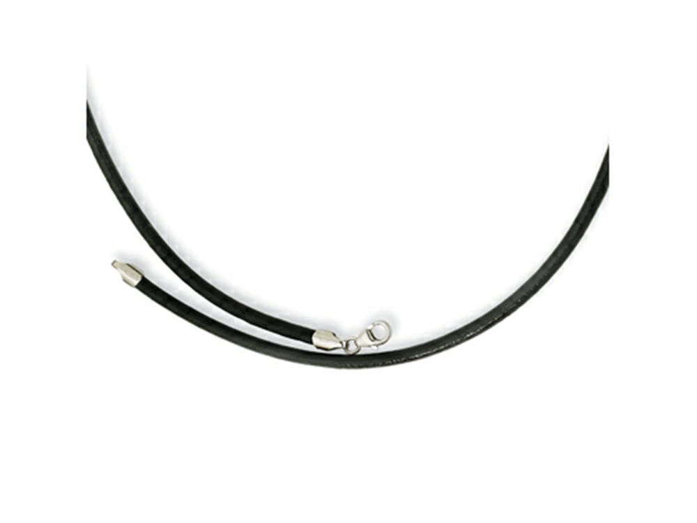 Chisel 3 Genuine Leather Greece Textured Necklace - 20 inches