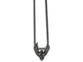 Chisel Stainless Steel Polished And Antiqued Eagle Necklace