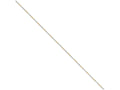 Chisel White and Yellow Rhodium over Brass 1.20mm 2 color plated Fancy Chain Necklace - 24 inches