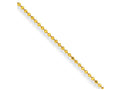 Chisel Yellow Rhodium Over Brass 2.00mm Plated Ball Chain Necklace