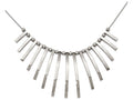 Chisel Stainless Steel Polished Bars And Beads W/2in Ext. Necklace