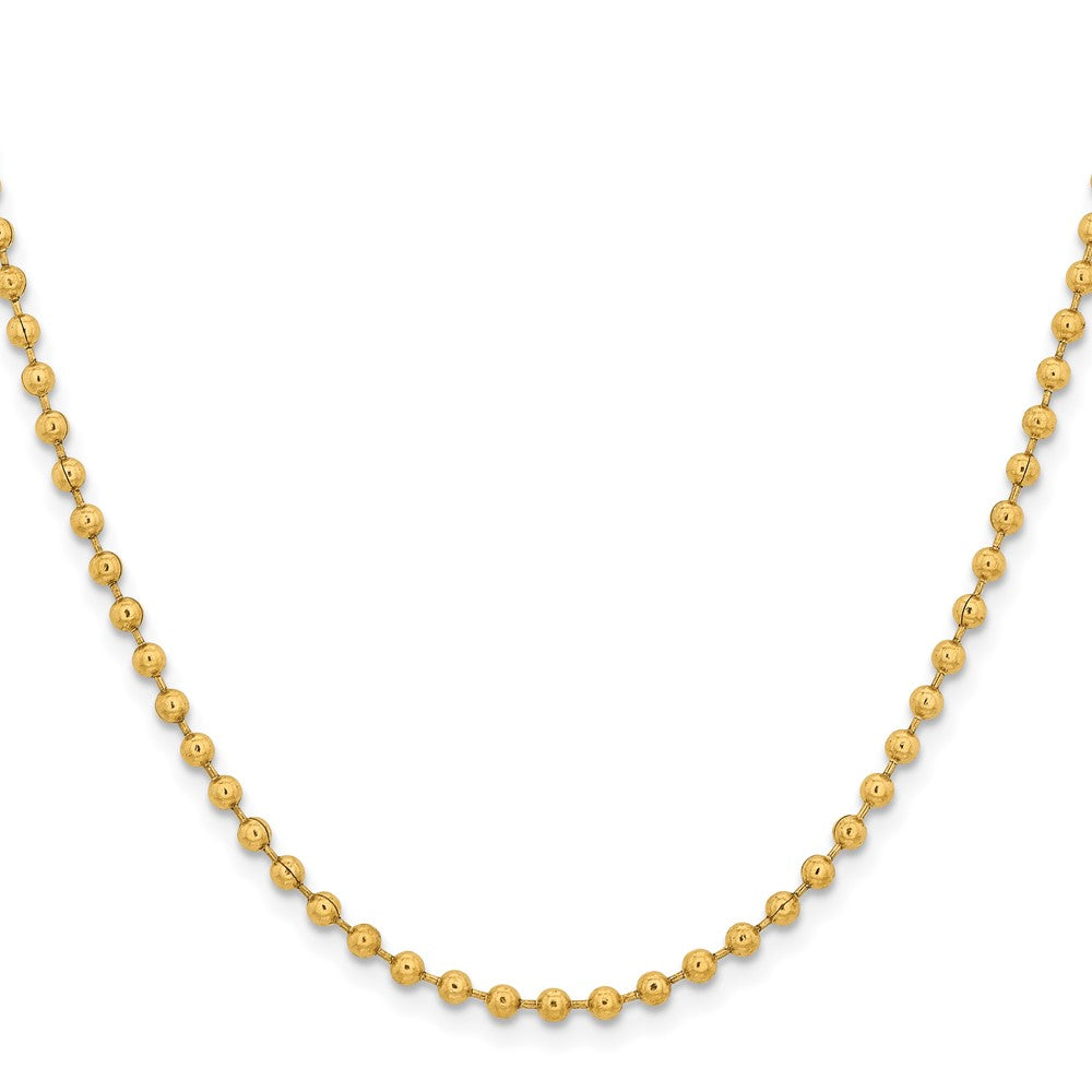 Chisel Stainless Steel Ip Gold-plated 3.0mm 22in Ball Chain Necklace