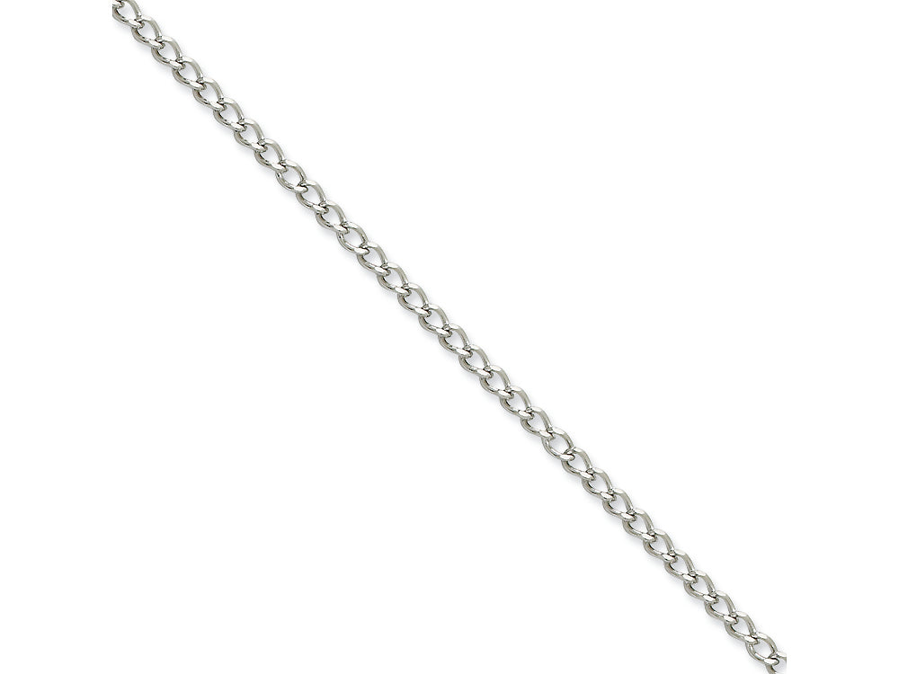 Chisel Stainless Steel 3mm Curb Chain Necklace - 18 inches