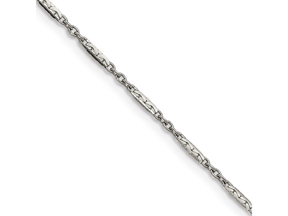Chisel Stainless Steel Polished 18in 1.80mm Fancy Link Chain Necklace