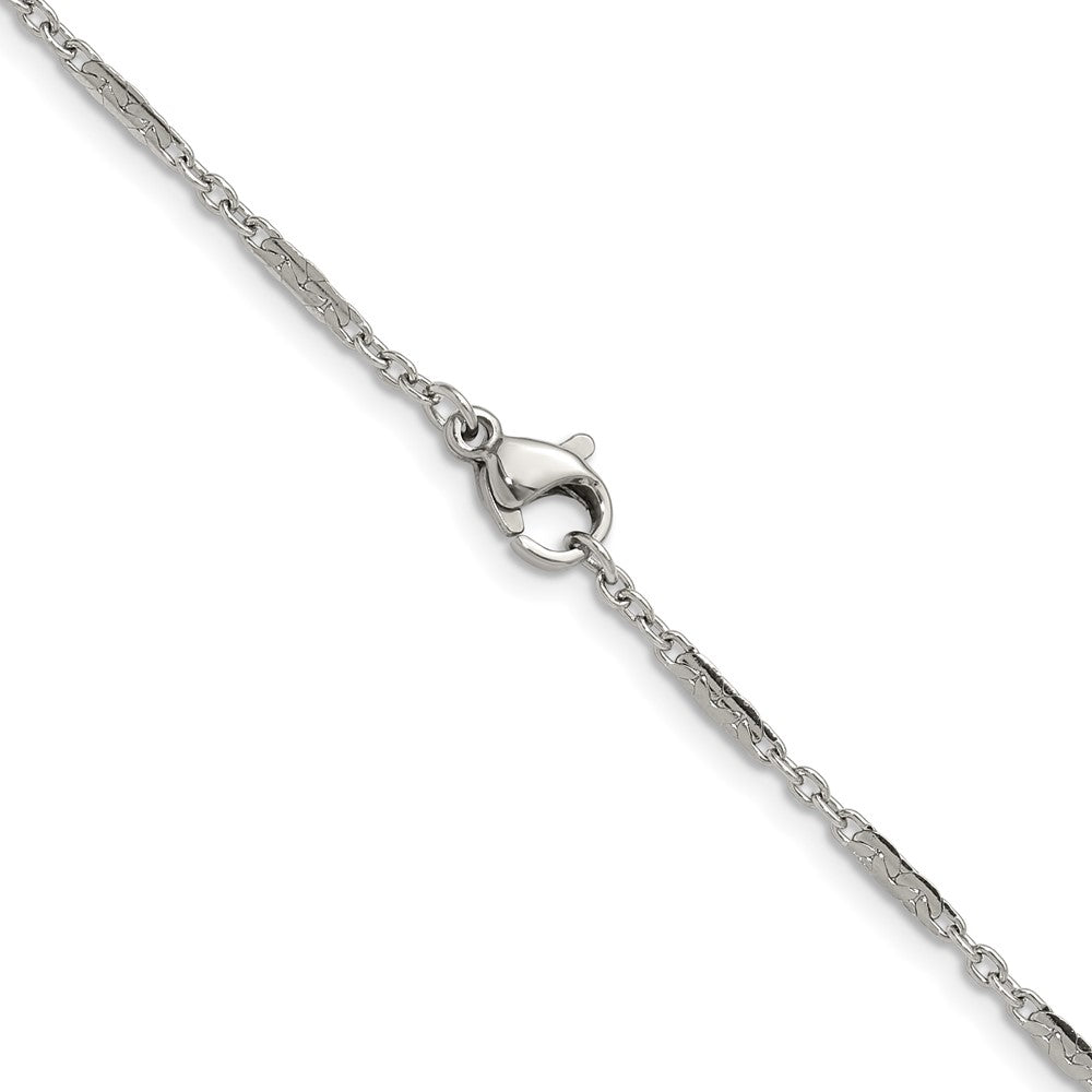 Chisel Stainless Steel Polished 20in 1.80mm Fancy Link Chain Necklace