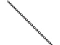 Chisel Stainless Steel Ip Black-plated 2.30mm 18in Cable Chain Necklace