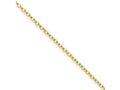 Chisel Stainless Steel Gold Ip Plated 2.30mm 18in Cable Chain Necklace
