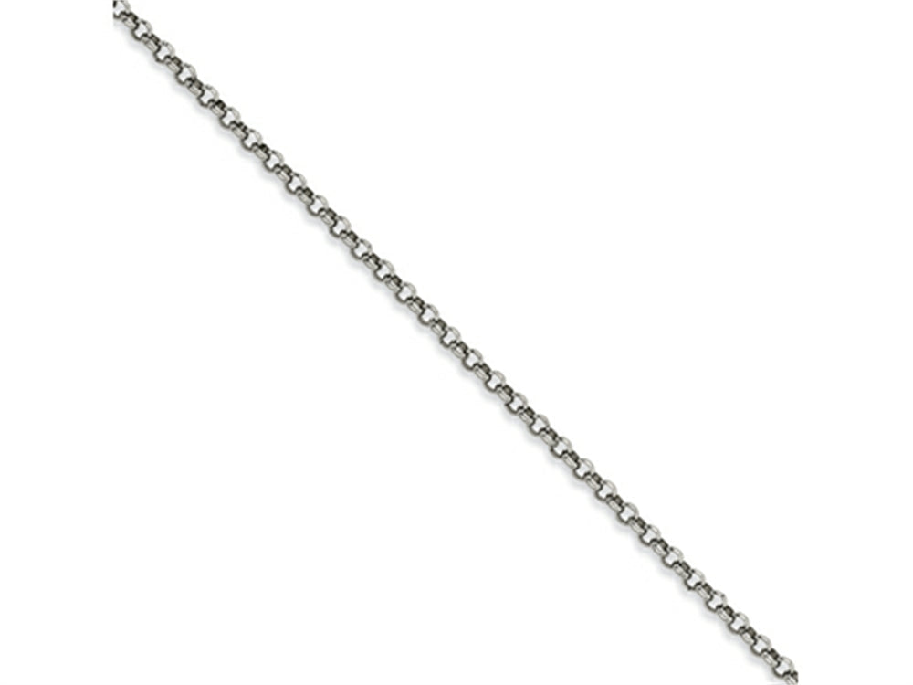 Chisel Stainless Steel 6mm Rolo Chain Necklace - 36 inches