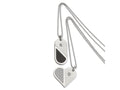 Chisel Stainless Steel Dog Tag Heart Convertible Pendant Necklace - 22 inches