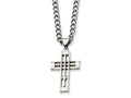 Chisel Stainless Steel Cross Pendant Necklace - 22 inches