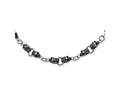 Chisel Stainlesss Steel Skull Necklace - 24 inches