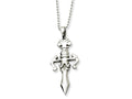 Chisel Stainless Steel Dagger Necklace - 24 inches