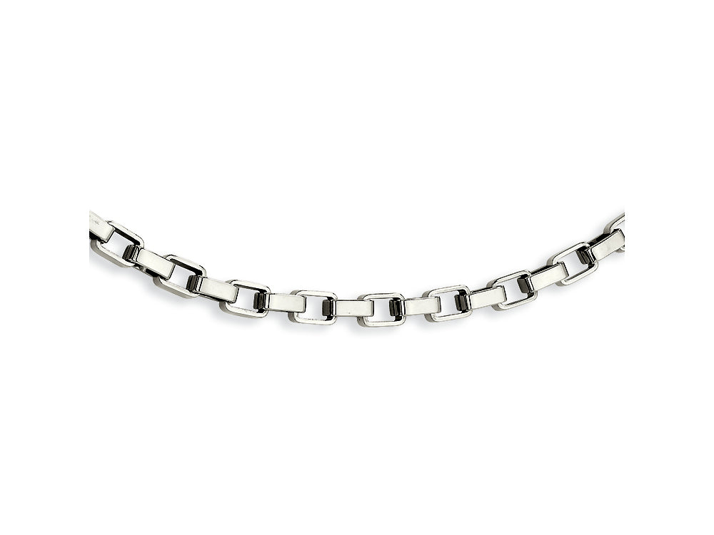 Chisel Stainless Steel Link Necklace - 22 inches