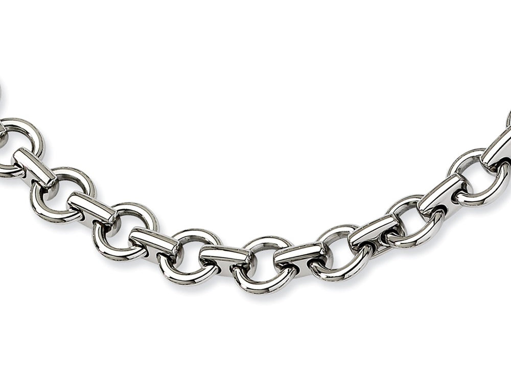 Chisel Stainless Steel Polished Links 20in Necklace