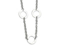 Chisel Stainless Steel Polished Circles 26in Necklace
