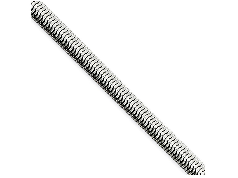 Chisel Stainless Steel 4.20mm 20in Flat Snake Chain Necklace