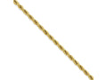 Chisel Stainless Steel Ip Yellow-plated 2.3mm 18in Rope Chain Necklace