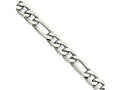Chisel Stainless Steel 6.30mm 20in Figaro Chain Necklace