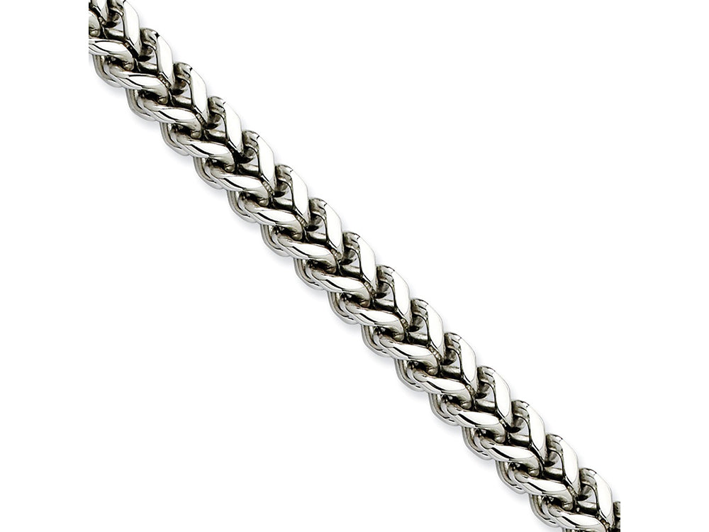 Chisel Stainless Steel 6.75mm 9in Franco Chain Bracelet