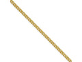 Chisel Stainless Steel Ip Gold-plated 2.25mm 22in Round Curb Chain Necklace