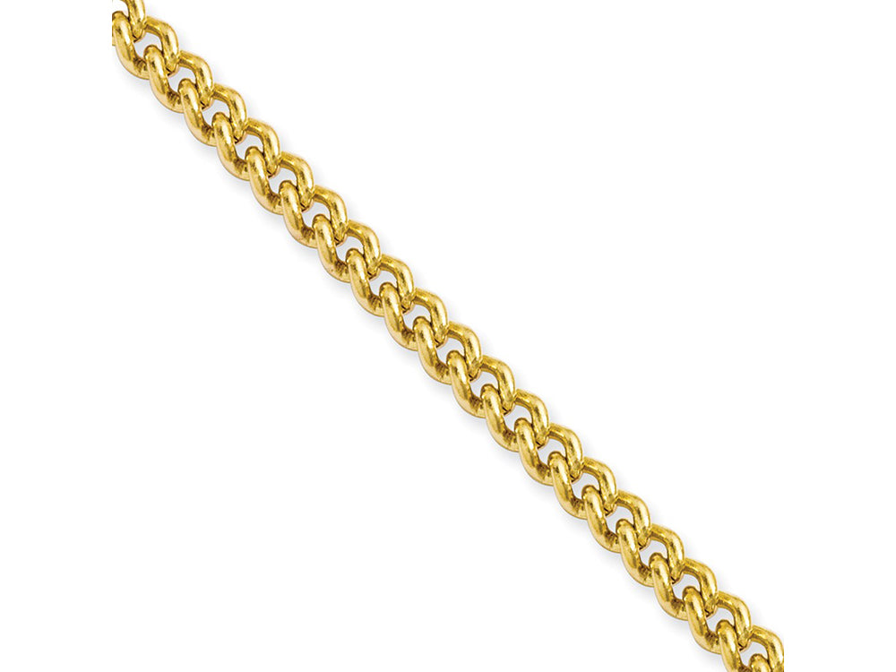 Chisel Stainless Steel Ip Gold-plated 4.0mm 18in Round Curb Chain Necklace
