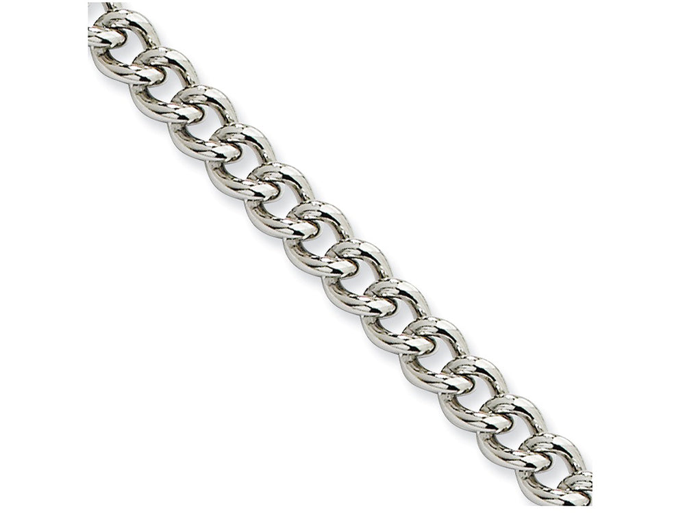 Chisel Stainless Steel 5.3mm 30in Round Curb Chain Necklace