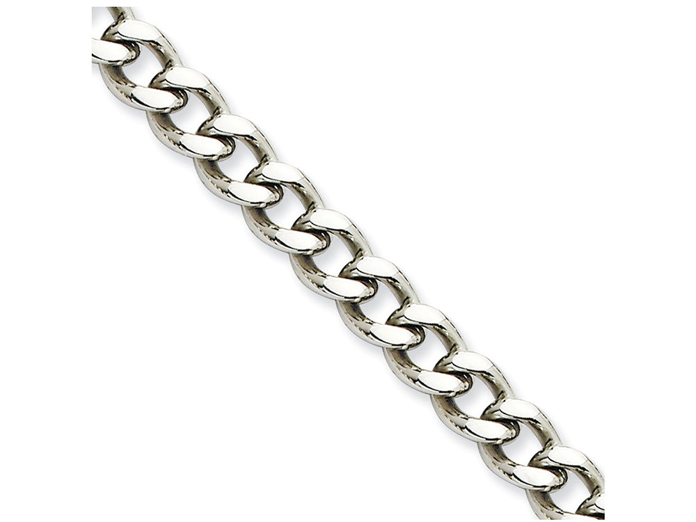 Chisel Stainless Steel 7.5mm 8in Curb Chain Bracelet