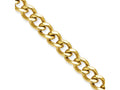Chisel Stainless Steel Ip Gold-plated 7.5mm 24in Curb Chain Necklace