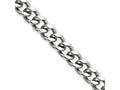 Chisel Stainless Steel 9.5mm 8in Curb Chain Bracelet