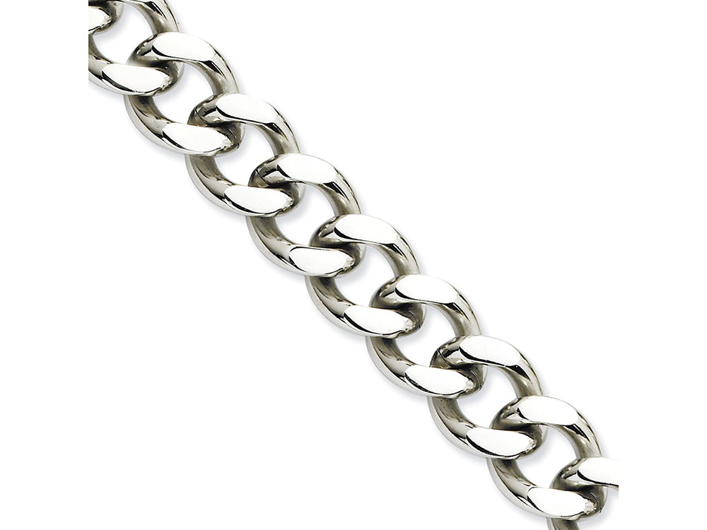 Chisel Stainless Steel 13.75mm 22in Curb Chain Necklace