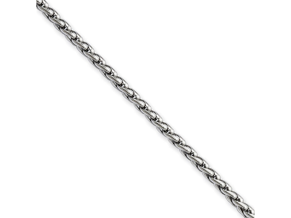 Chisel Stainless Steel 3.5mm Wheat 20in Chain Necklace