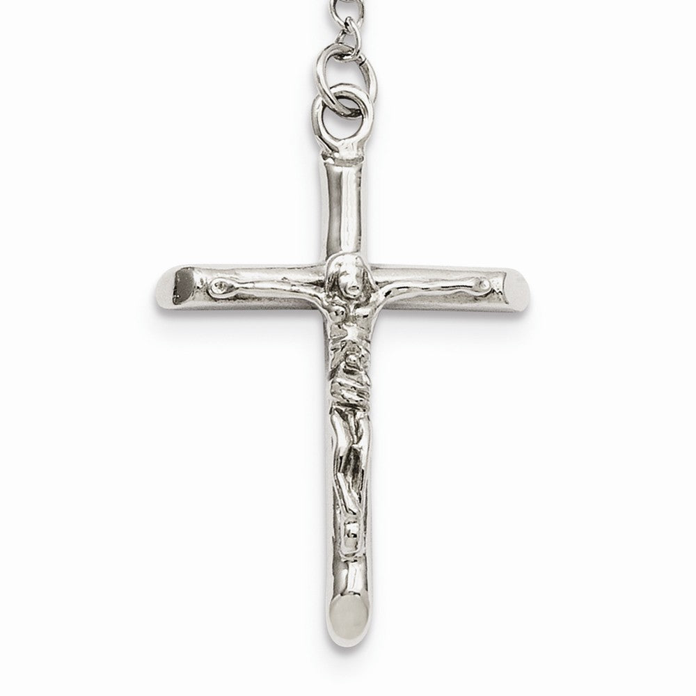Chisel Stainless Steel 6mm Bead Rosary Necklace