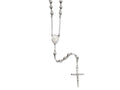Chisel Stainless Steel 6mm Bead Rosary Necklace