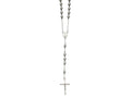 Chisel Stainless Steel 8mm Bead Rosary Necklace