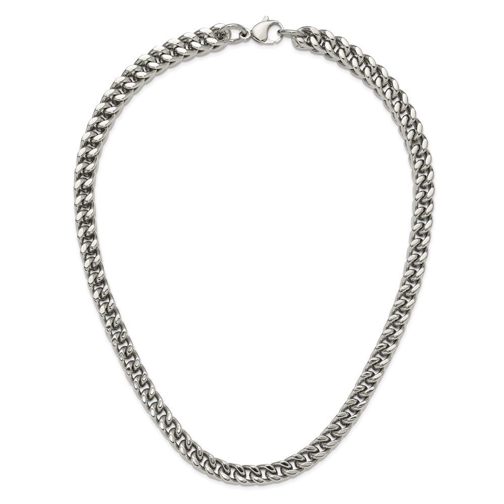 Chisel Stainless Steel Heavy Wheat 24in Necklace