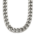 Chisel Stainless Steel Heavy Wheat 24in Necklace