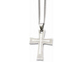 Chisel Stainless Steel Cross Pendant Necklace