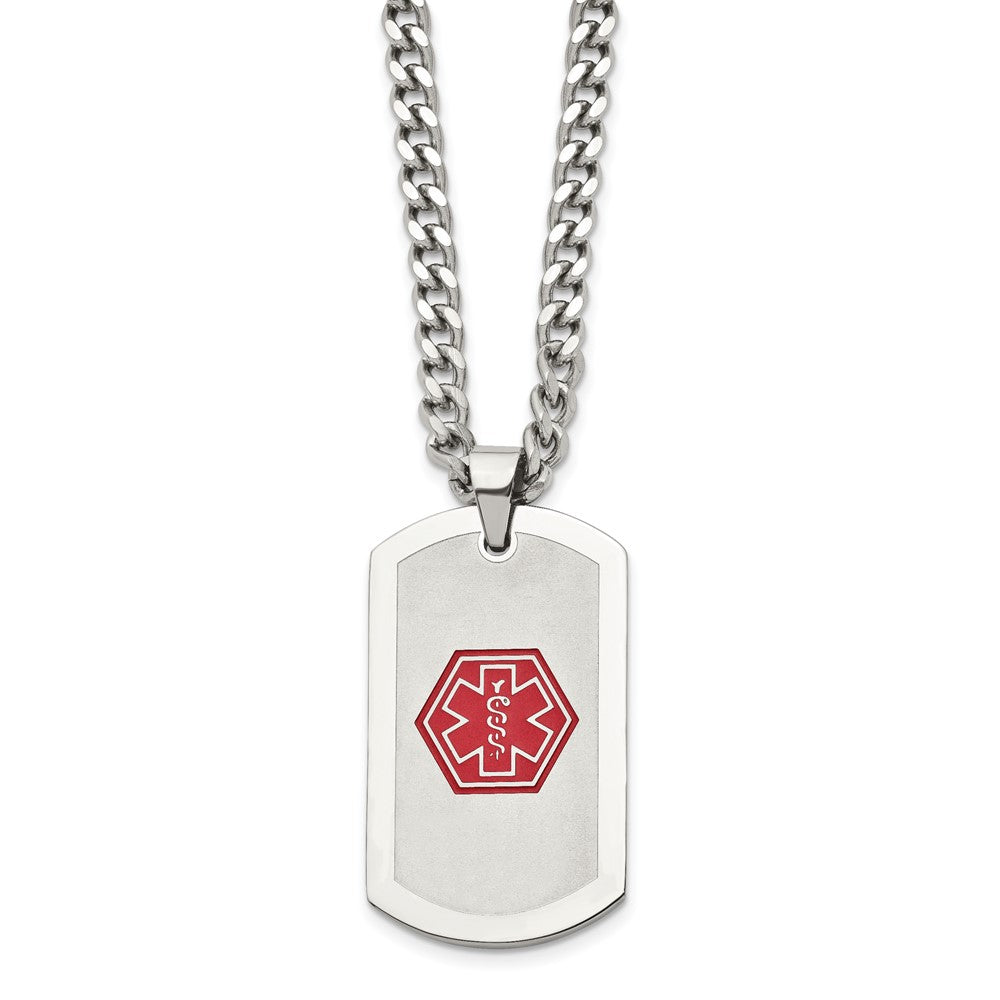Chisel Stainless Steel Dog Tag Medical Necklace