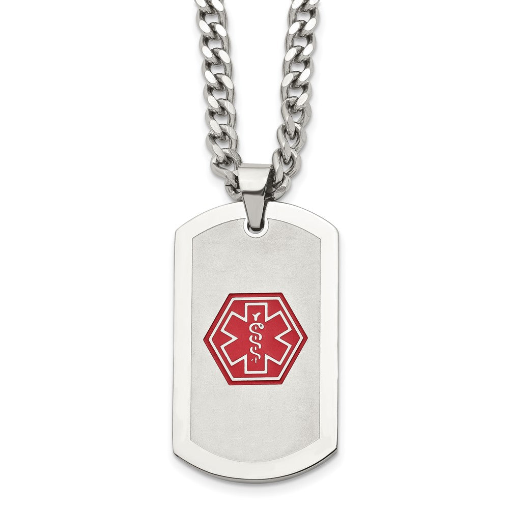 Chisel Stainless Steel Dog Tag Medical Necklace