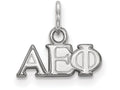 LogoArt Sterling Silver Alpha Epsilon Phi Extra Small Pendant Necklace