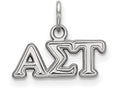 LogoArt Sterling Silver Alpha Sigma Tau Extra Small Pendant Necklace