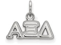 LogoArt Sterling Silver Alpha Xi Delta Extra Small Pendant Necklace